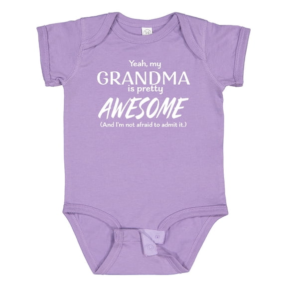 Inktastic Yeah My Grandma is Pretty Awesome Boys or Girls Baby Bodysuit