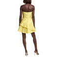 thumbnail image 2 of ML Monique Lhuillier womens  Jacquard Mini Dress, 10, Yellow, 2 of 3