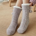 thumbnail image 6 of JeashCHAT Women Winter Thick Slipper Socks With Grippers Non Slip Warm Fuzzy Socks, 6 of 6