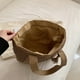 thumbnail image 2 of Bolsa de hombro para mujer Bolsa tejido a mano de gran capacidad con colgante de borla (Caqui) Tmvgtek Para Estrenar, 2 of 9
