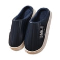 thumbnail image 2 of XEOVHV Cotton Slippers,Women's Thermal Slippers Soft And Comfortable Furry Warm Fleece Lined Slippers With Non-slip Grippers, Women's Home Bedroom Slippers, 2 of 8