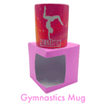 thumbnail image 2 of Timeless Desserts Gymnastics Mug – Personalized, Gift Box, 12 oz, Ceramic, Pink, Dishwasher, 2 of 9