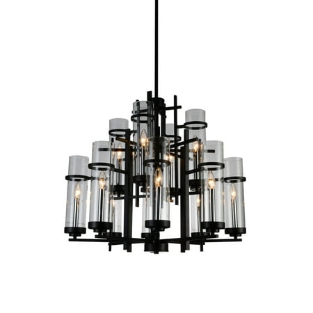 

12 Light Up Chandelier with Black finish