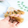 thumbnail image 2 of WRISTBIQUE 6Pcs Mini Brooms Crafts Beech Brown Home Decor Dollhouse Accessories, 2 of 11