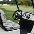 thumbnail image 6 of Pzuqiu Tropical Palm Tree Golf Cart Seat Cover Set - Breathable Stretch-Fit Protector | Washable All-Weather Accessory for EZGO, Club Car & Yamaha, 6 of 10