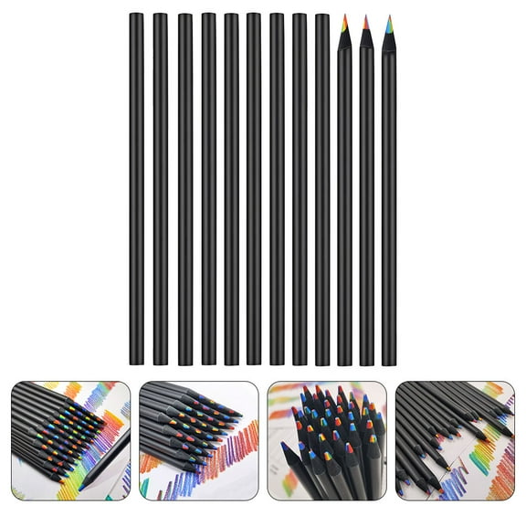 LITINKIMI Colored Pencils Wooden 12Pcs 6.9In X 0.3In X 0.3In