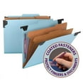 thumbnail image 2 of Smead 65115 2 Dividers Letter Size FasTab Hanging Pressboard Classification Folders - Blue, 2 of 7