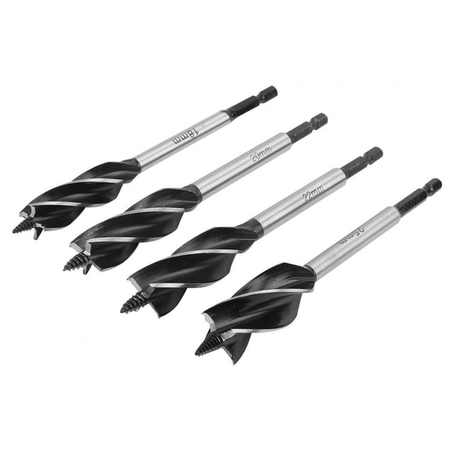 Taladro Helicoidal ANGGREK 4 Piezas Vástago Hexagonal Para Perforar Muebles Construcción Carpintería