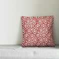 thumbnail image 2 of Creative Products Ikat in Red 16x16 Spun Poly Pillow, 2 of 2