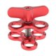 thumbnail image 2 of Clip de Mariposa Yotijar tornillo de Aluminio 3 orificios rojo, 2 of 7