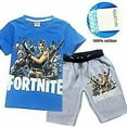 thumbnail image 2 of Fortnite Fortnite Boys And Girls Short Sleeve + Shorts Two-piece Set, 2 of 2