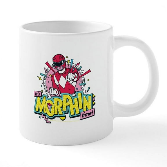 CafePress - Power Rangers Morphin Time - 20 Oz White Ceramic Mega Mug