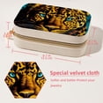 thumbnail image 5 of Leopard Velvet Portable Jewelry Organizer Stand with Removable Compartment - Gift, Jewelry Display & Organizer Box, 5 of 7