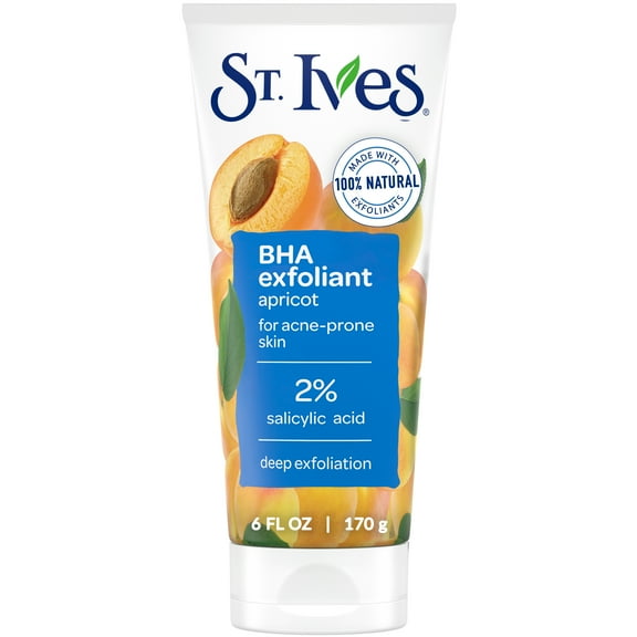 St. Ives BHA Apricot Face Scrub, Facial Exfoliant for Acne Prone Skin, 6oz​