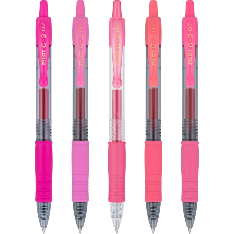 Pilot G2 Gel Pens, Pink Assorted Colors, 0.7mm, 5 Count photo 4