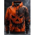 thumbnail image 5 of 2024 Nueva sudadera con capucha con estampado 3D de calabaza para Halloween, para parejas, hombres, mujeres, adultos, Halloween, carnaval, baile de graduación, informal, todos los días, 5 of 5
