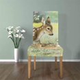 thumbnail image 4 of Funda de asiento para comedor ABPHQTO Cute Deer Stretch Chair Cover Protector Set de 1, 4 of 4