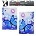 thumbnail image 6 of SaniMore for HD 10 & HD 10 Plus Tablet (11th Generation, 2021 Release) Case, PU Leather Wallet Flip Case Auto Wake/Sleep Card Slots Multiple Viewing Angles Full Wrap Protective Fashion Case, Butterfly, 6 of 7