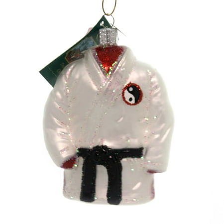 Old World Christmas Martial Arts Robe Glass Ornament 44121 FREE BOX Judo Attire