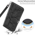 thumbnail image 2 of Compatible with Samsung Galaxy A51 5G Wallet Case, Galaxy A51 5G Case Leather with Card Holder Magnetic Kickstand Wrist Strap Flip Shockproof Case for Samsung Galaxy A51 5G Life Tree Black, 2 of 14