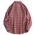 thumbnail image 5 of Admvng Men's Checkered Shirt Button Down Long Sleeve Vacation Casual Shirts, 5 of 8