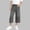 Gray, variant on Kids Elastic Waist Denim Culottes,Solid Color Summer Five Quarter Pants,Boys and Girls Breathable Casual Children's Wide Leg Cropped Jeans,For Daily Wear Travel Birthday Party