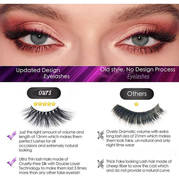 Natural false eyelashes deals