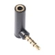 thumbnail image 2 of Conector Jack de 3,5 mm Conector Jack en forma de L de aleación de aluminio para cable de altavoz auxiliar Ndcxsfigh Para estrenar, 2 of 8
