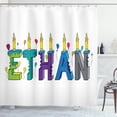 thumbnail image 1 of Ambesonne Ethan Shower Curtain, Candles Balloon, 69"Wx84"L, Multicolor, 1 of 3