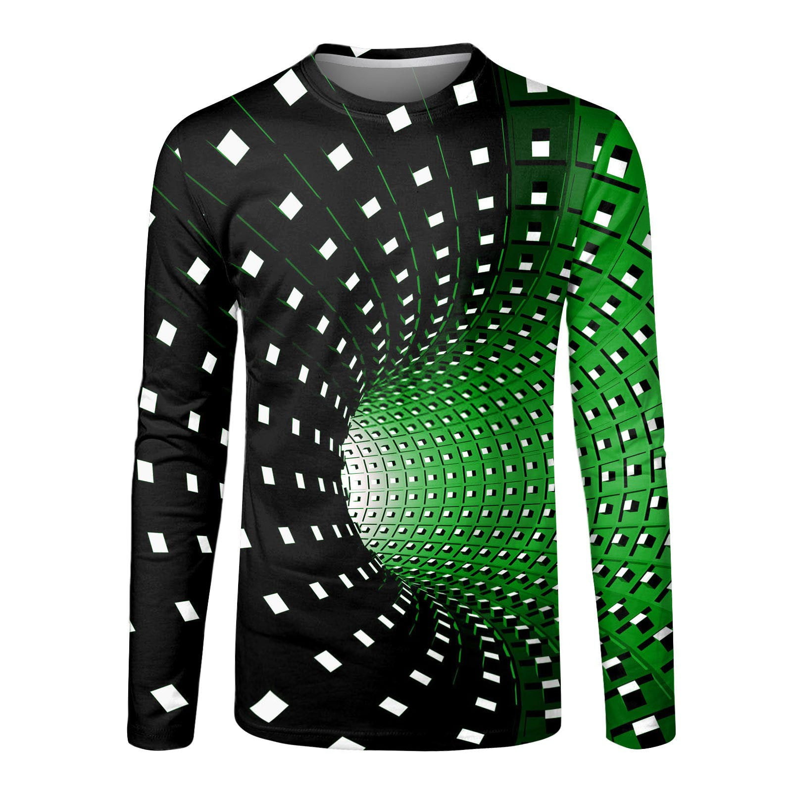 Green Men'S T-Shirts Mens Fashion Casual Sports Abstract