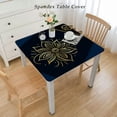thumbnail image 2 of nygtbtfer Letter Flowers- Table Cloth  TableCloths Reusable Table Covers Durable Picnic Mat Outdoor Table Cloths Cover Protector for Parties Kitchen Dining Elastic Edge, 2 of 7