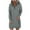 ZA-Gray, variant on Women Hoodies Dress Hooded Sweatshirts Dress Casual Long Sleeve Round Neck Tunic Dress Slim Oversized Sweatshirts with Pocket
