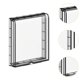 thumbnail image 2 of Protector de receptáculo de caja impermeable tipo 86 para interruptor de pared, placa frontal Blanco, 2 of 8