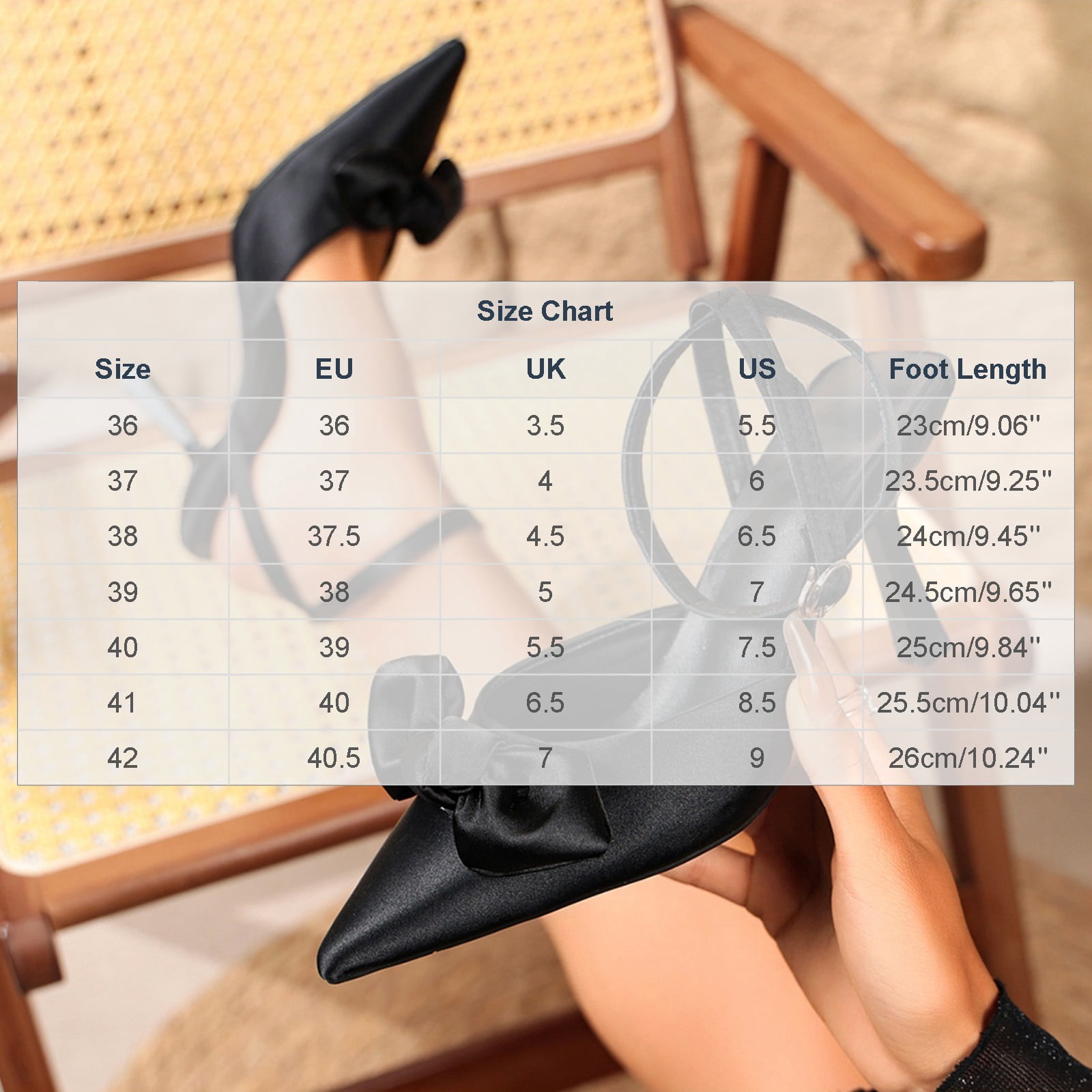 Purcolt Womens Satin Bow Sandals Elegant Trendy Closed Pointed Toe Slim Heel Pumps Comfort Slip On Backless Heels with Buckle Ankle Strap for Evening Party Wedding