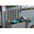 thumbnail image 3 of Suncast Outdoor 22 gal. Small Deck Box – Resin Storage Seat for Patio, 3 of 5