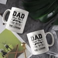 thumbnail image 3 of Dad Best No1 the Man the Myth the Legend Coffee Mugs 15 OZ Sublimation Mugs,Double-sided Printing Ceramic Cups Ceramic Mugs for Coffee,Tea,Hot Cocoa, 3 of 4