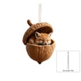 thumbnail image 3 of Cheapark 2D Sleeping Acorn Christmas Hanging Ornament Flat Design Cute Tree Pendant for Xmas Tree Holiday Home Decor Gift, 3 of 7