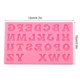 thumbnail image 4 of Molde de silicona, moldes de silicona con forma de letras, herramienta de decoración para hacer fondant, pasteles, chocolate, dulces, cubitos de hielo, rosa, 4 of 7