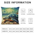 thumbnail image 5 of Creowell Beach Throw Pillow Cover,Sea Turtle Tortoise Accent Pillow Cas Sea Shell Starfish Ocean Animal Pillow Cover for Kids Teens Adult,Coastal Creature Cushion Cover 18x18in, 5 of 5