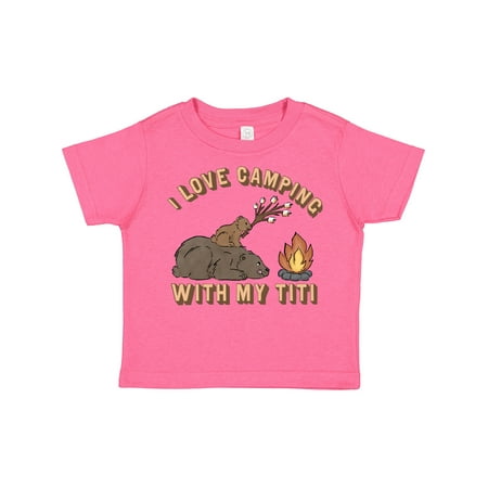 

Inktastic I Love Camping with My Titi Gift Toddler Boy or Toddler Girl T-Shirt