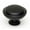Matte Black, variant on Alno A1145 Knobs 1-1/4" Rustic Round Lipped Solid Brass Mushroom Cabinet Knob / Drawer