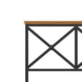 thumbnail image 5 of Hillsdale Furniture Ashford Oak Finish Wood and Black Metal Full/Queen Headboard with Bed Frame, 5 of 11