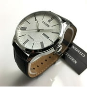 Citizen Mens NH8350-08A Silver Leather Automatic Fashion Watch