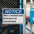 thumbnail image 6 of Not a Normal Exit Warehouse Entrance Sign, Industrial Not An Exit Sign 8"x12" UV Resistant for Indoor Outdoor Workplace, 6 of 7