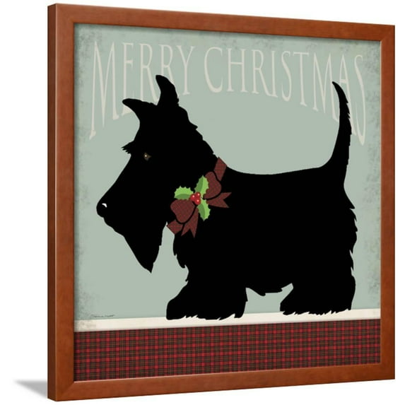 Scottie Merry Christmas, Animals Framed Art Print Wall Art by Stephanie Marrott Sold by Art.Com