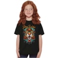 thumbnail image 4 of Stay Wild Tiger Head Rose Tattoo Crewneck T Shirts Boy Girl Teen Brisco Brands S, 4 of 6