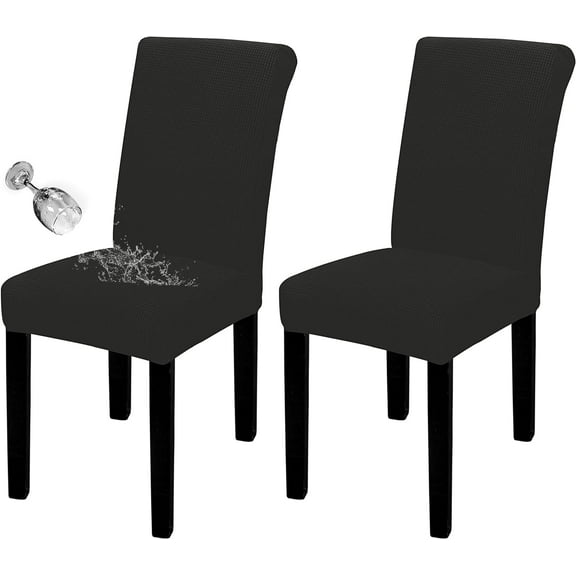 Wehilion 100% Waterproof Dining Room Chair Cover, Stretch Jacquard Parson Chair Slipcover Removable Washable Chair Protector for Home, Restaurant, Banquet