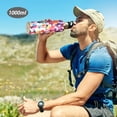 thumbnail image 6 of Yayeee 20oz Insulated Water Bottle Double Wall Stainless Steel with Flip Straw Lid, Black Colorful Circles, 6 of 7