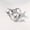 Silver, variant on NICKSUN Star stainless steel ring four-pointed star index finger ring for men and women, daily wear