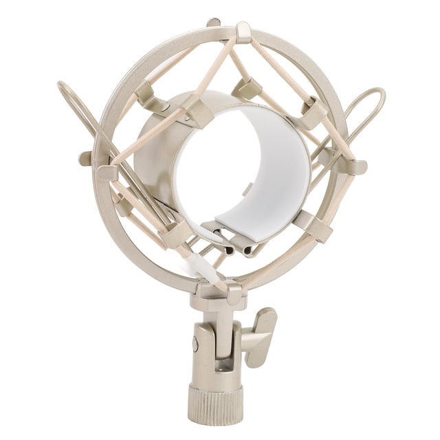Support de Microphone Anti-Choc, Support Universel pour Microphones Ronds de 45-50mm de Diamètre, Support de Clip de Micro Anti-Vibration avec Écrou de Conversion 5/8 à 3/8